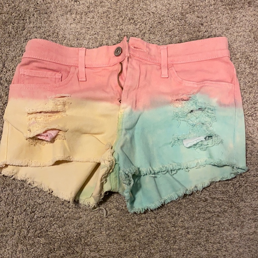 Tie dye shorts